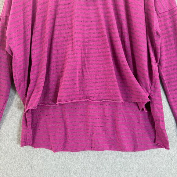 Cut Loose Purple Striped Two Tone Rosa‎ Boxy Pullover Long Sleeve Top One Size - Picture 5 of 14